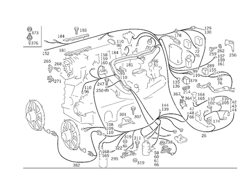 Engine Cable Harness for 1993 Mercedes-Benz 300TE #2