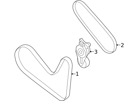 Belts & Pulleys for 2009 Lincoln MKX #0