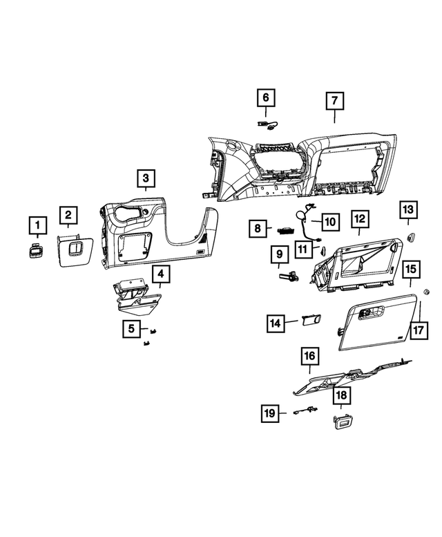 7CZ99DX9AB - : Instrument Lower Panel for Mopar Image