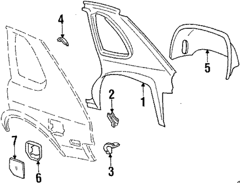 Inner Components for 1987 Chevrolet Chevette #0