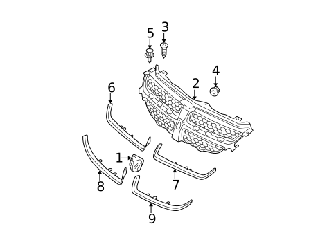 Grille & Components for 2004 Dodge Neon #0