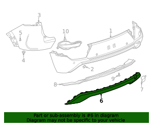 2021-2023 Chevrolet Trailblazer Rear Bumper Valance Panel 42761560 ...