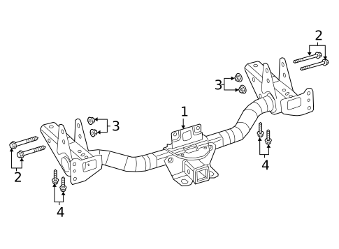 Trailer Hitch Components for 2023 Jeep Gladiator #0