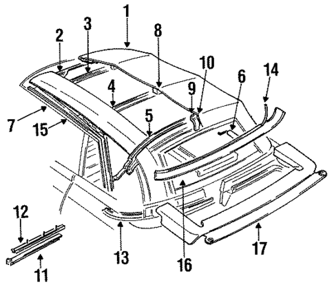 Cover & Components for 1992 Dodge Shadow #0