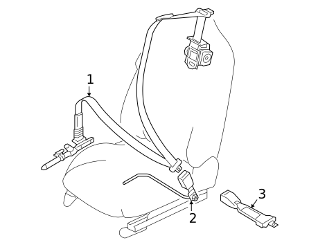 Front Seat Belts for 2022 Mazda MX-5 Miata #0