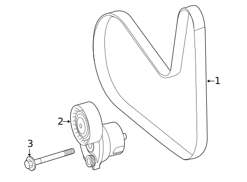 Belts & Pulleys for 2021 Mercedes-Benz GLE350 #0