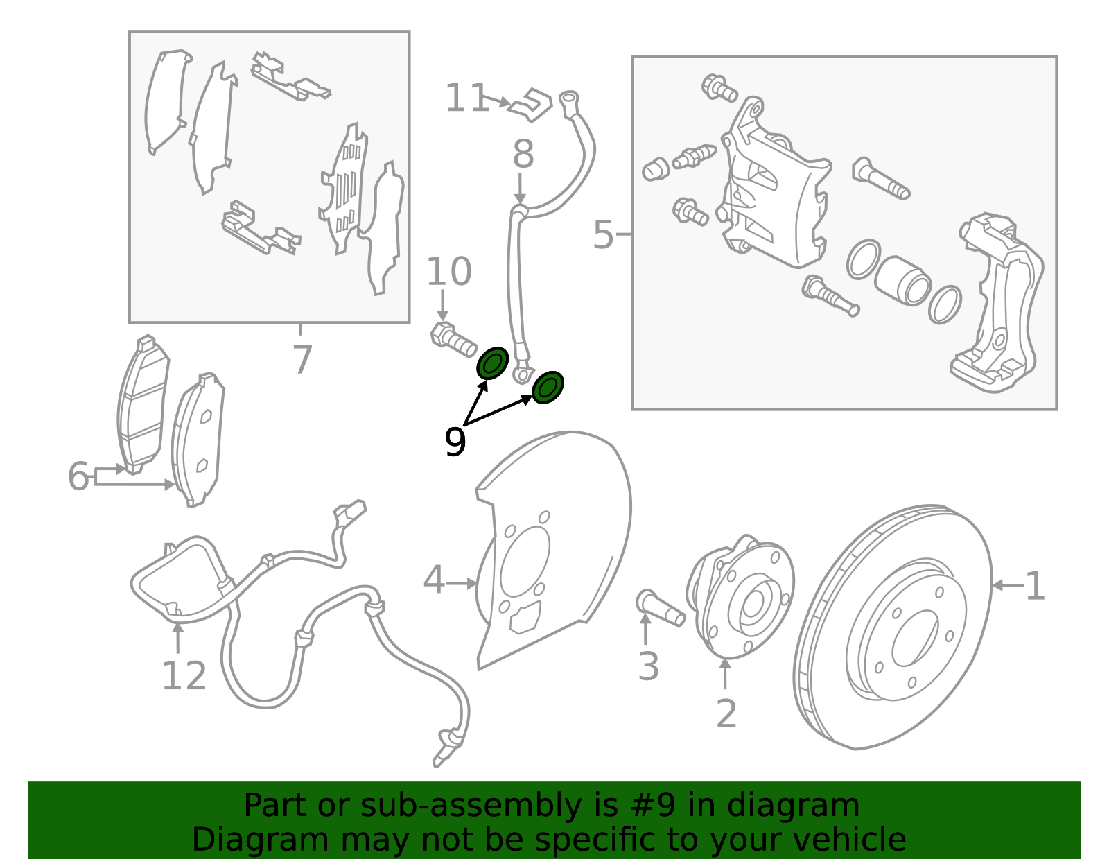 Genuine Brake Hose Gasket (fe0 Y62 Z34 Rz34 N50 D21 +more) - 46237