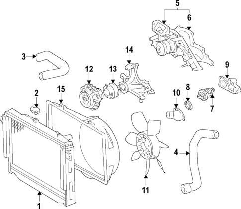 Radiator & Components for 2018 Toyota Tundra #1