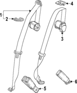 85086438 - : Lap &amp; Shoulder Belt for Honda: Prologue Image