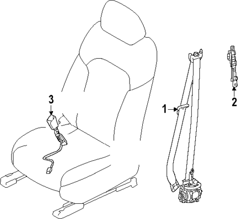 Seat Belt for 2024 Mazda CX-90 #1