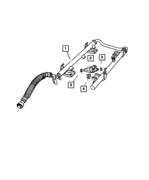 Fuel Rail for 2001 Chrysler Voyager #0