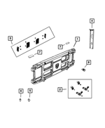 68061347AA - Body Sheet Metal Except Doors: Truck Bed Divider Grip Lock Kit for Mopar Image