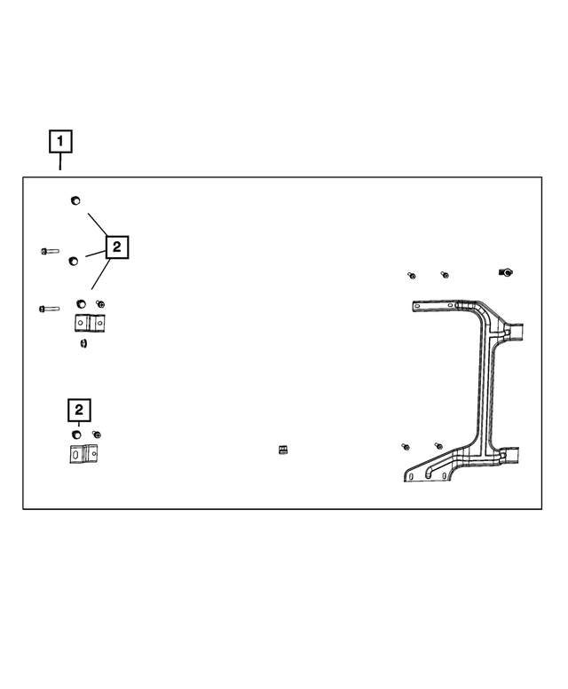 « 68442831AA – Cooling : Module De Refroidissement Trousse De Fixation pour Mopar Image »