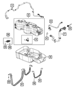 6509797AA - Emission Controls: Hex Flange Head Screw for Fiat: 500L | Ram: ProMaster 1500, ProMaster 2500, ProMaster 3500, ProMaster EV Image