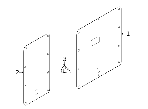 Interior Trim - Back Door for 2019 Nissan NV200 #0