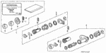 6721SH3415 - Electrical/Exhaust/Heater/Fuel: TUMBLER KIT, KEY CYLINDER for Honda Image