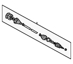 1J0407271PL - Suspension: Axle Assembly for Volkswagen: Beetle, Golf, Jetta Image