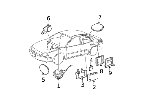 Controls for 2001 Ford Taurus #0