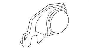 YF1Z18808BA - Body: Door Mirror Trim Ring for Ford Image