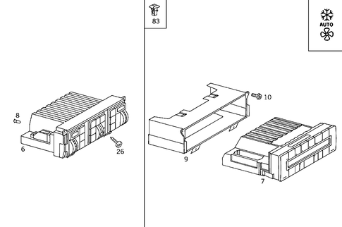 Operating Unit for 1993 Mercedes-Benz 400SEL #2