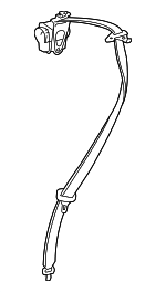 7351060100A1 - Electrical: Center Seat Belt for Lexus: LX570 Image