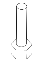 624934D500 - Suspension: Engine Cradle Rear Bolt for Kia: Sedona Image