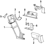 55026246 - Body: Reinforcement for Jeep: Cherokee, Wagoneer Image