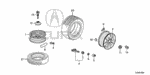 44722S5AA11 - Chassis: WEIGHT, BALANCE (20G) (PLOMBCO) for Acura Image