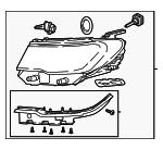 55112714AG - Electrical: Headlamp Assembly for Jeep: Compass Image