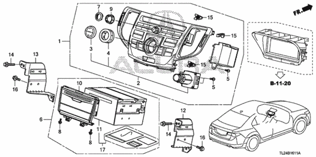 Audio Unit (Navigation) for 2009 Acura TSX #0