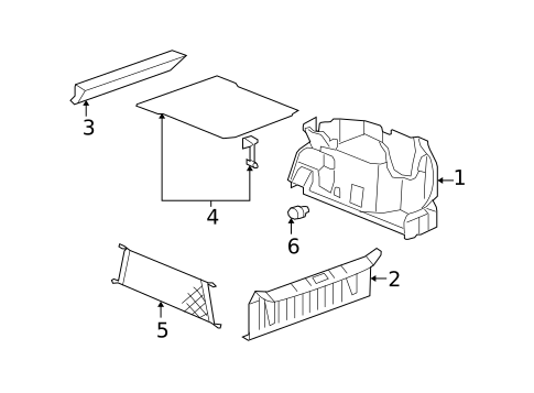 Interior Trim - Rear Body for 2008 Chevrolet Malibu #3