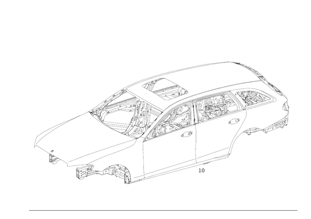 2136000800 - Body-in-White: Body-in-White for Mercedes-Benz: E53 AMG, E63 AMG S Image image