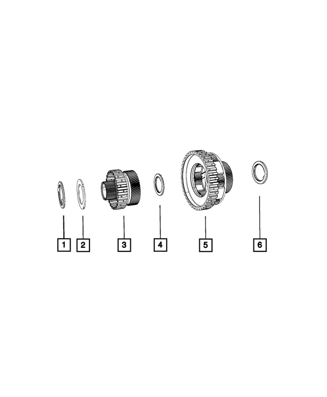 4799459 - 66RFE; 6-Speed; Automatic Transmission: Needle Roller Thrust Bearing for Mopar Image