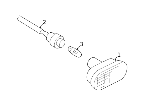 Side Marker & Signal Lamps for 1999 Volkswagen Passat #0