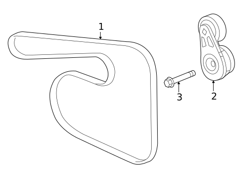 Belts & Pulleys for 2023 GMC Acadia #0