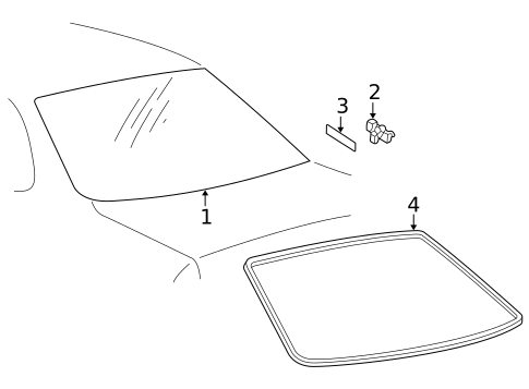 Reveal Moldings for 2001 Toyota Avalon #0