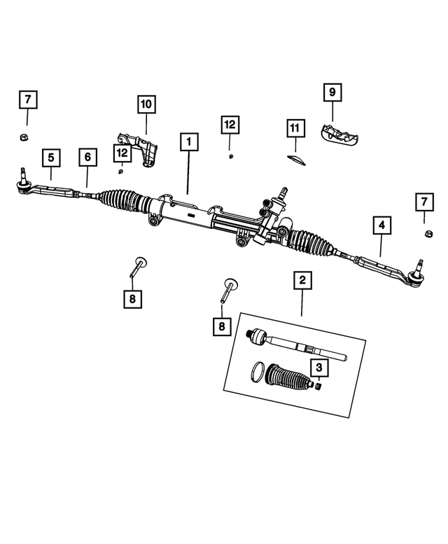 R4584571AD - Steering: Rack And Pinion Gear, Remanufactured for Mopar Image