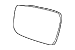 9171315 - Body: Mirror Glass for Volvo: 850, C70, S70, V70 Image