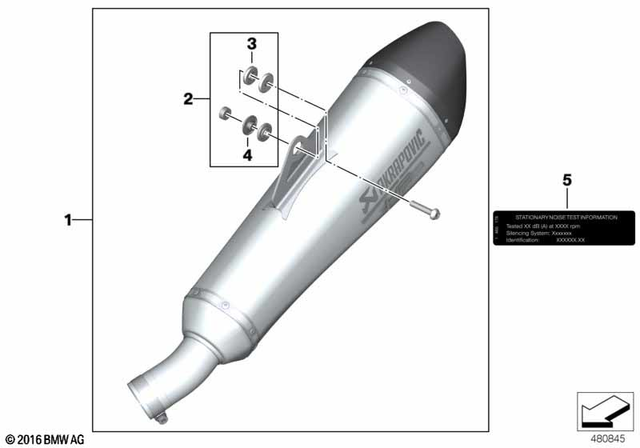 77118567781 - : Set Of Sport Mufflers for BMW-Motorrad Image
