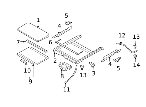 Sunroof for 2010 Nissan Versa #1