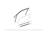 2047253665 - Driver Door: Sealing Rail for Mercedes-Benz Image