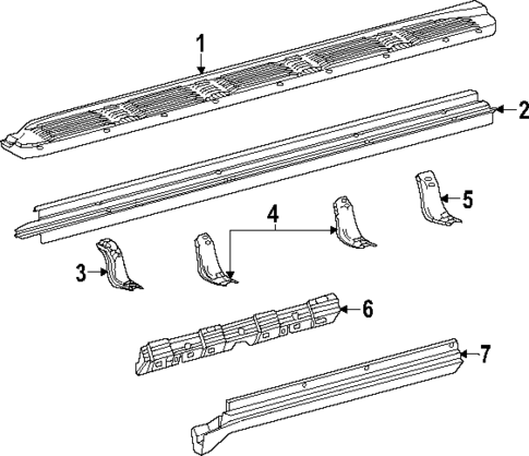 Exterior Trim - Pillars for 2025 Toyota Sequoia #0