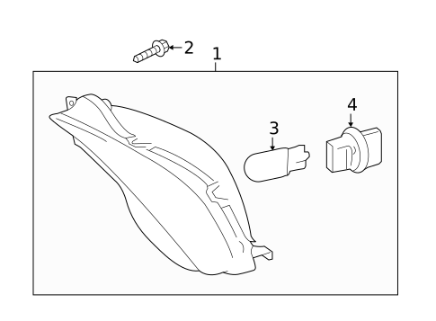 Daytime Running Lamp Components for 2017 Toyota Camry #1