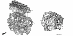 10002RNAA50 - Engine: GENERAL ASSY., CYLINDER BLOCK (DOT) for Honda Image
