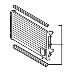 1K0198251CS - Cooling System: Radiator for Volkswagen: Beetle, Eos, GTI, Jetta, Rabbit Image