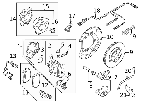 Disc Pads & Brake Shoes for 2023 Audi SQ5 Sportback #0