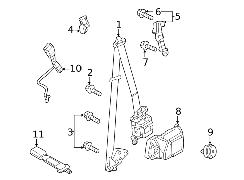 Front Seat Belts for 2023 Mazda MX-30 EV #0