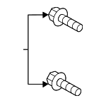 994661030 - Electrical: Seat Belt Assembly Lower Bolt for Mazda: MX-30 EV Image