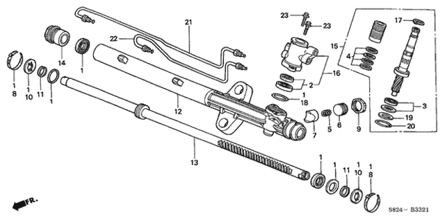 P.S. Gear Box Components (2) for 2002 Honda Accord #0