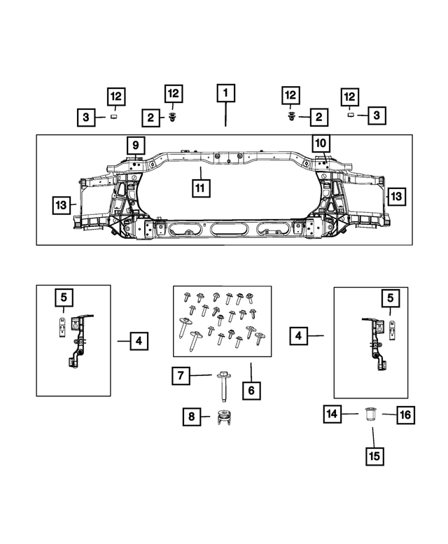6506598AA - Cooling: Nut/rivet for Mopar Image